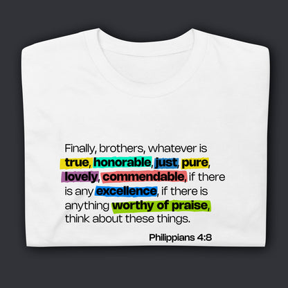 Philippians 4:8-Premium T-Shirt
