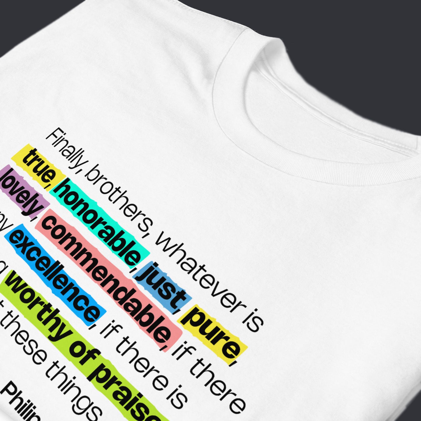 Philippians 4:8-Premium T-Shirt