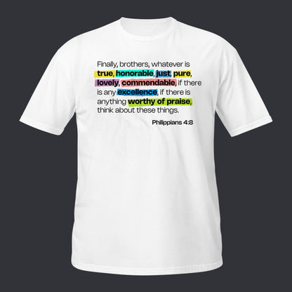 Philippians 4:8-Premium T-Shirt